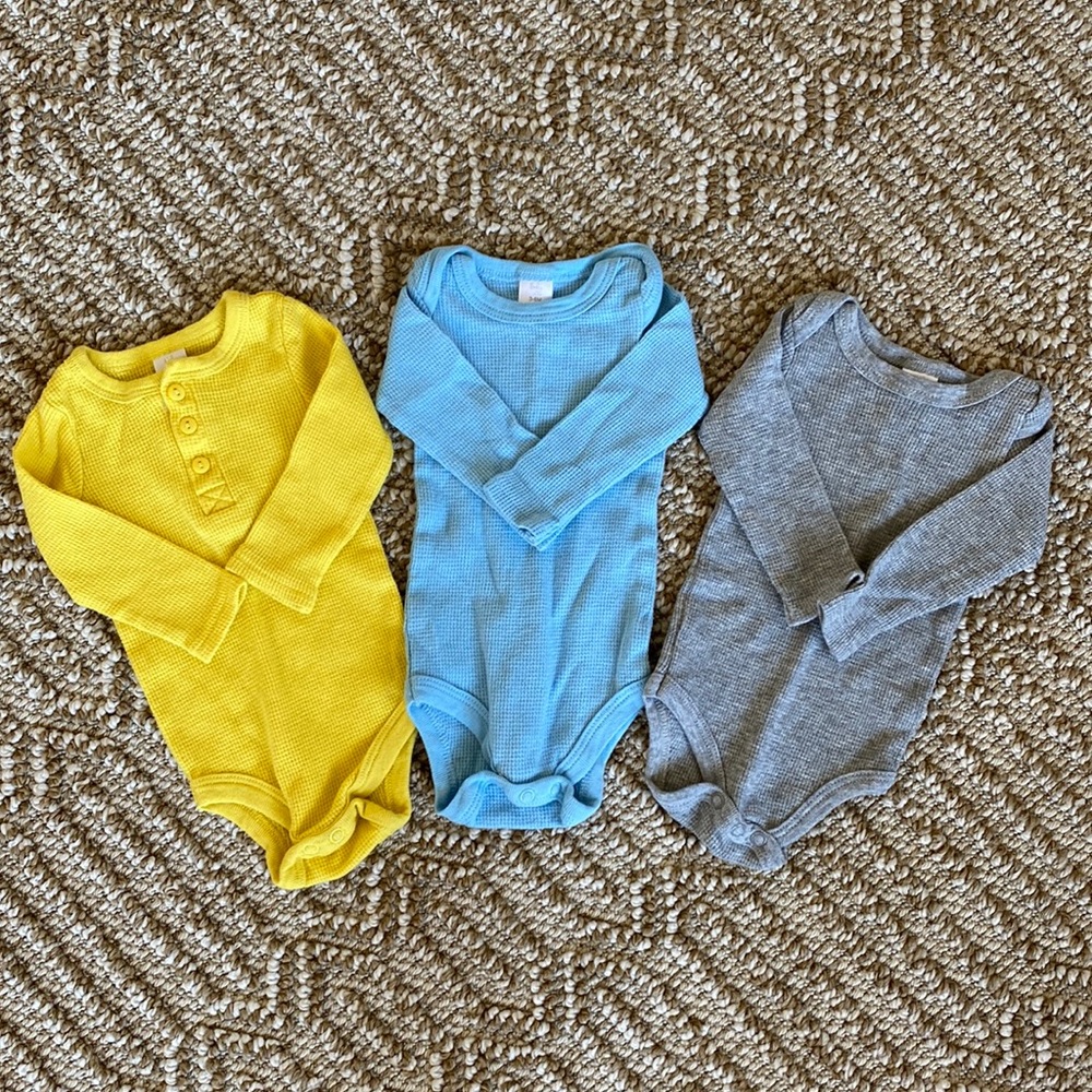 Bundle of Waffle Knit Onesies